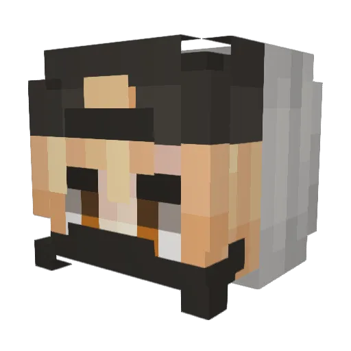 i_Dashti Minecraft avatar head, 3D render