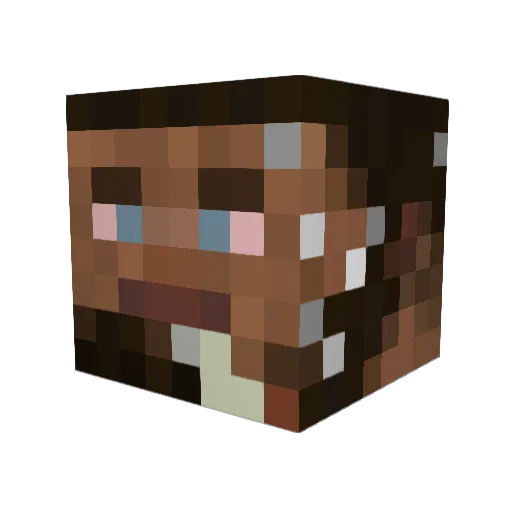 i_Dope Minecraft avatar head, 3D render
