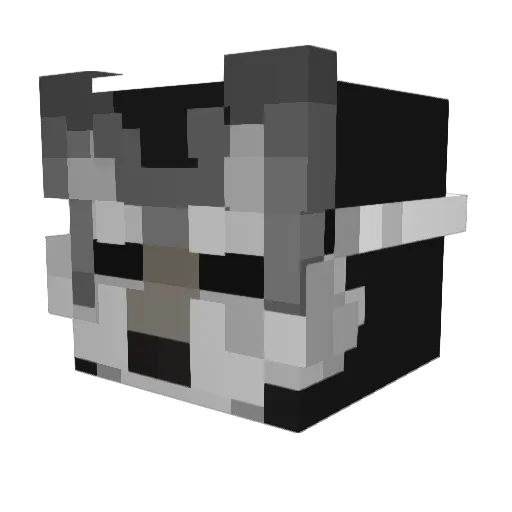 i_Hino Minecraft avatar head, 3D render