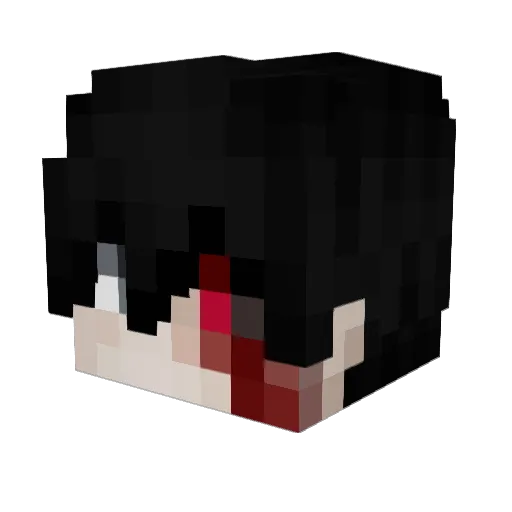 i_Jinsei Minecraft avatar head, 3D render