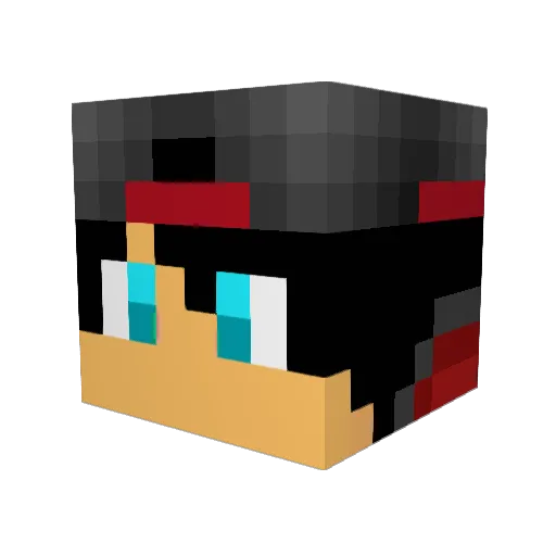 i_MezOo Minecraft avatar head, 3D render