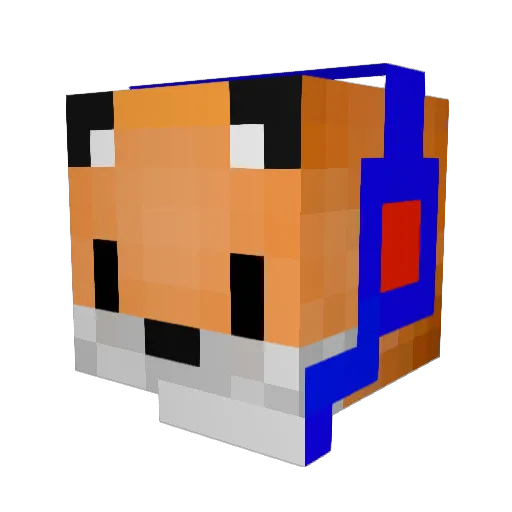 i_Saga Minecraft avatar head, 3D render