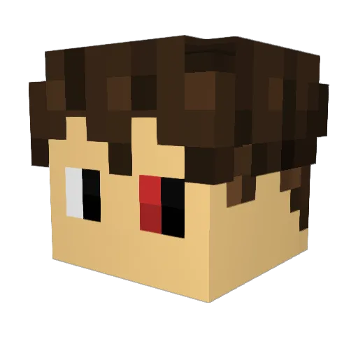 i_SyTox Minecraft avatar head, 3D render
