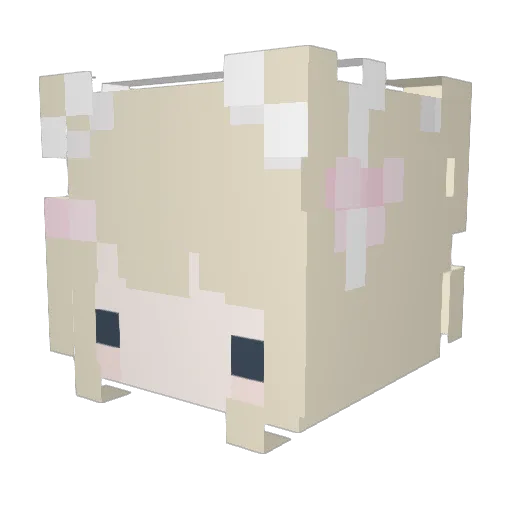 i_T_T_i Minecraft avatar head, 3D render