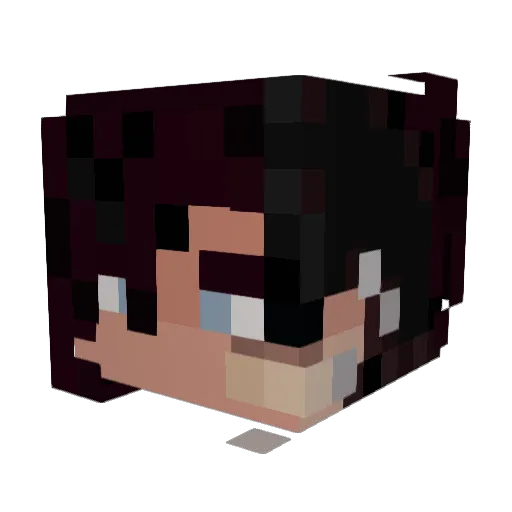 i_am_beardman Minecraft avatar head, 3D render