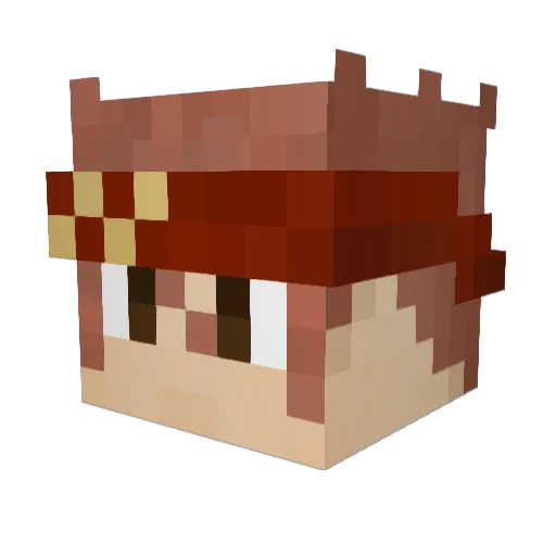 i_am_error_404 Minecraft avatar head, 3D render