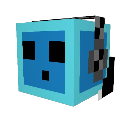 i_can_quick_math Minecraft avatar head, 3D render