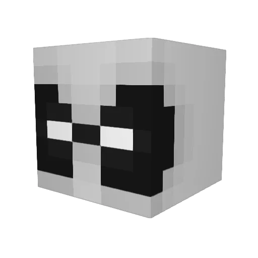 i_dox Minecraft avatar head, 3D render
