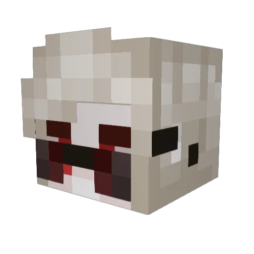 i_eAt_cHaLk_xD Minecraft avatar head, 3D render