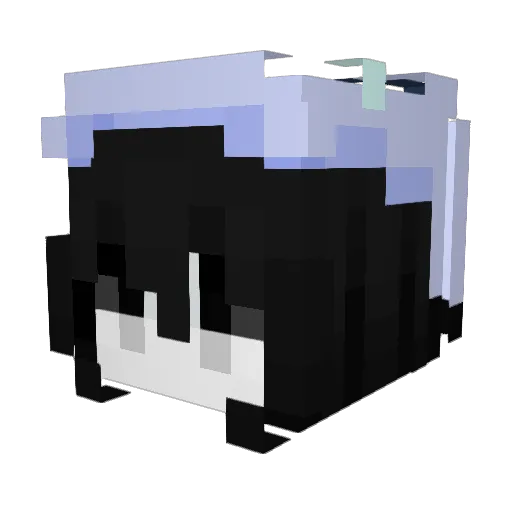i_hy Minecraft avatar head, 3D render
