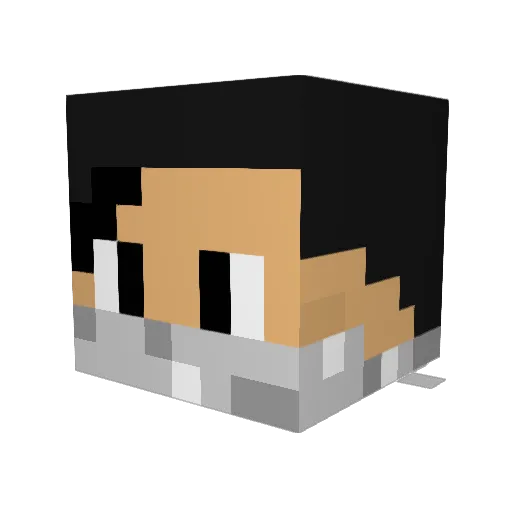 i_ibraheem Minecraft avatar head, 3D render