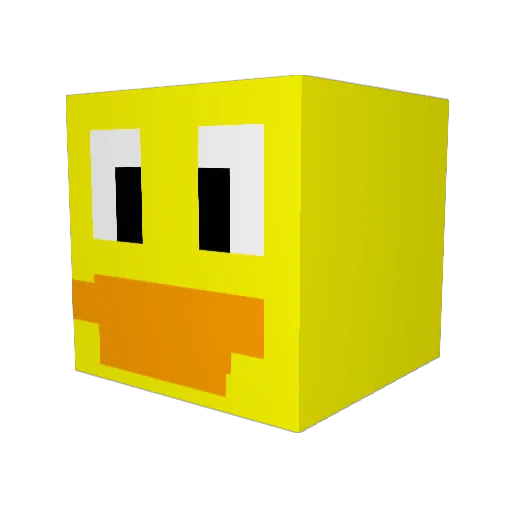 i_karlee Minecraft avatar head, 3D render