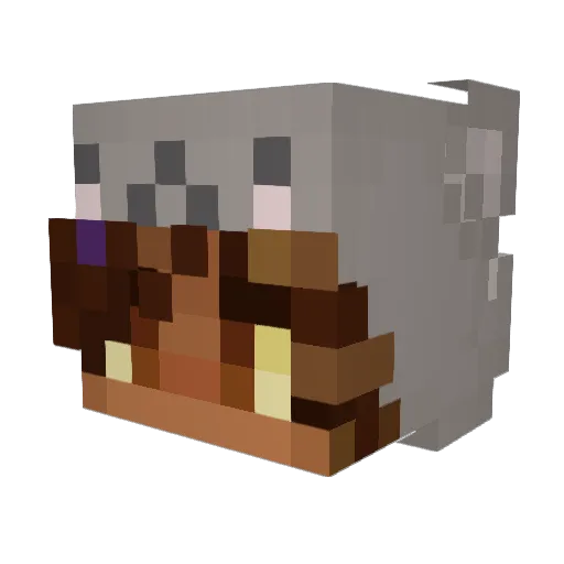 i_reck0n Minecraft avatar head, 3D render