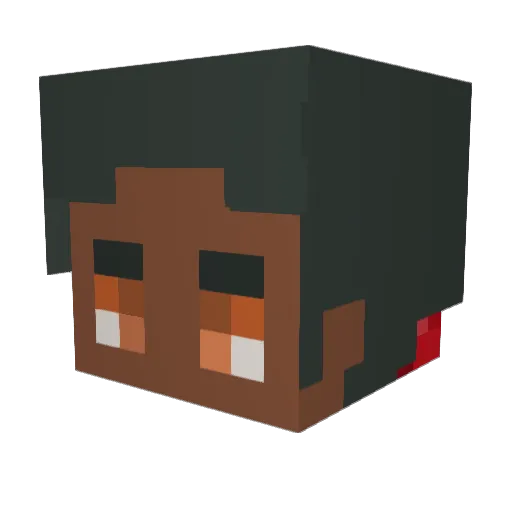 i_specs Minecraft avatar head, 3D render