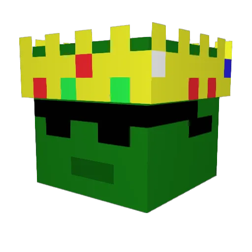 i_z38 Minecraft avatar head, 3D render