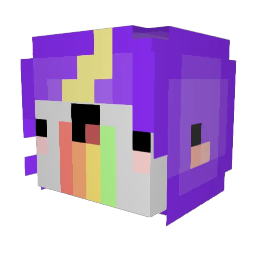 i_zrafa_x Minecraft avatar head, 3D render