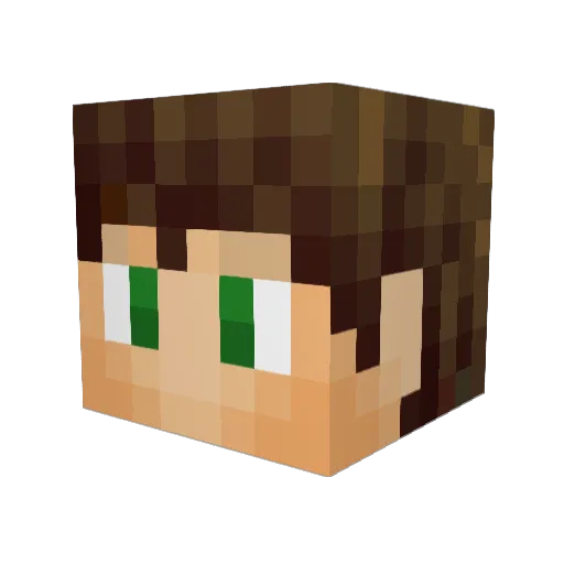 iaKuma666 Minecraft avatar head, 3D render