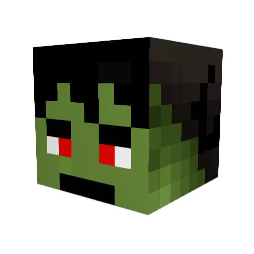 iaaron123 Minecraft avatar head, 3D render
