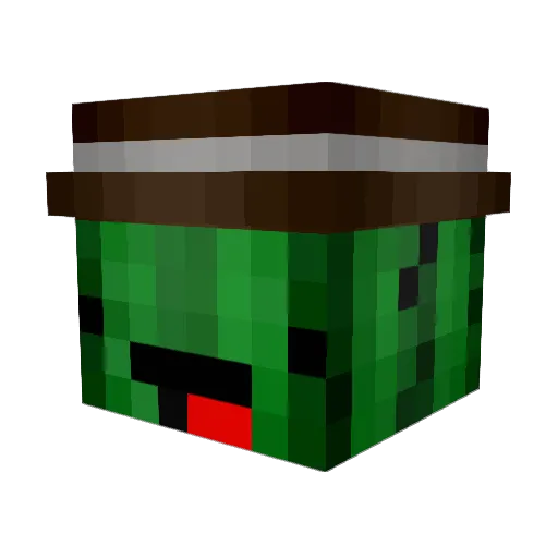 iabs Minecraft avatar head, 3D render