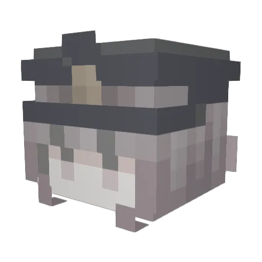 iadc Minecraft avatar head, 3D render