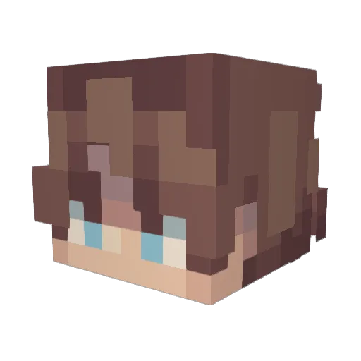 iafunky Minecraft avatar head, 3D render