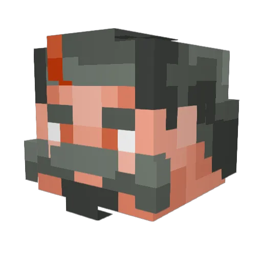iahyM Minecraft avatar head, 3D render