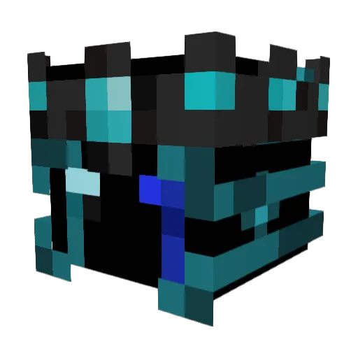 iamDark Minecraft avatar head, 3D render