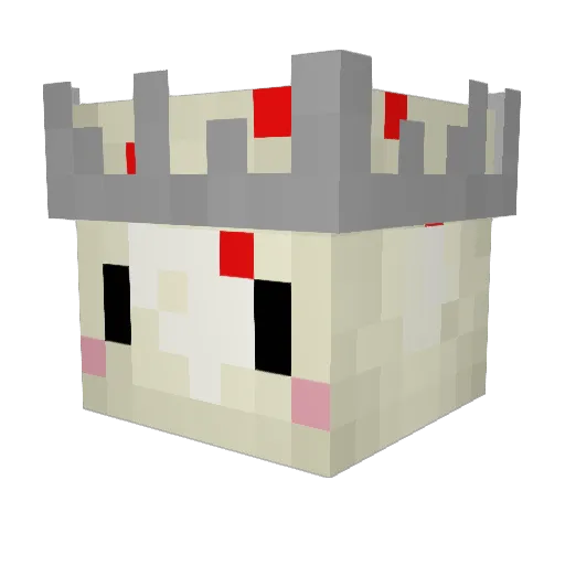 iamLordCake Minecraft avatar head, 3D render
