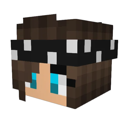iamMichelle Minecraft avatar head, 3D render