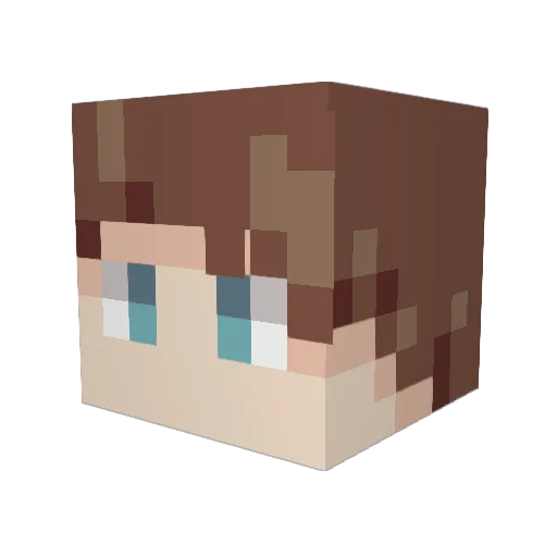 iamRohb Minecraft avatar head, 3D render