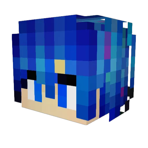 iamVixVN Minecraft avatar head, 3D render