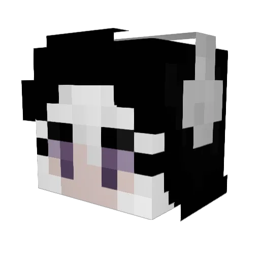 iam_clementine Minecraft avatar head, 3D render