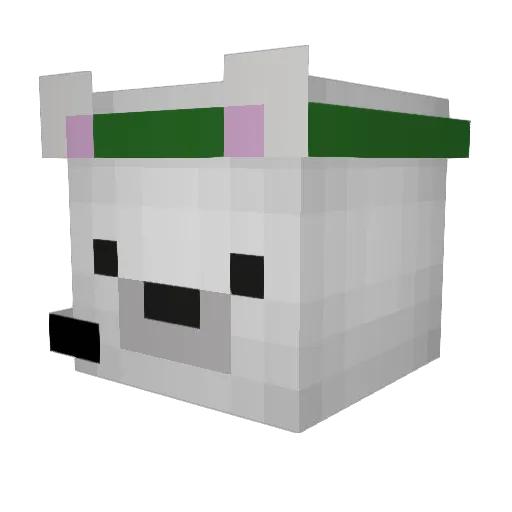 iamabakedpotato Minecraft avatar head, 3D render