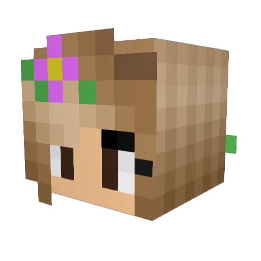 iamacreepergod Minecraft avatar head, 3D render