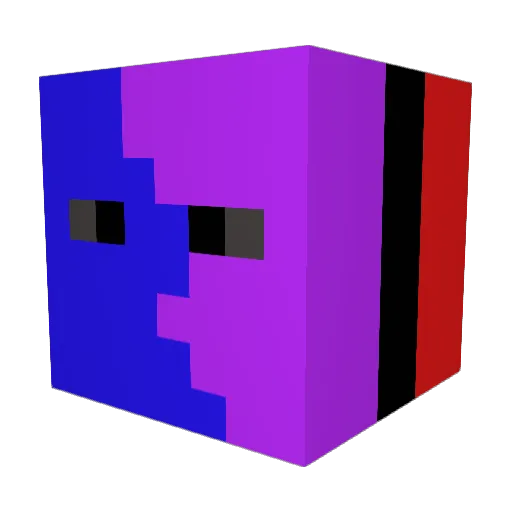 iamadderall Minecraft avatar head, 3D render