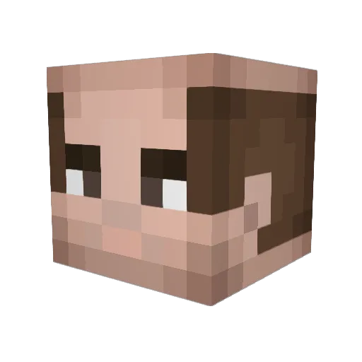 iamafruit Minecraft avatar head, 3D render