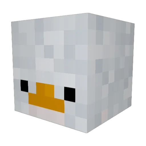iamagooseofc Minecraft avatar head, 3D render