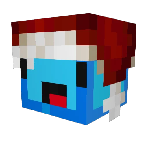 iamatank Minecraft avatar head, 3D render