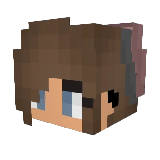 iamaunicorn9 Minecraft avatar head, 3D render