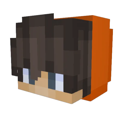 iambabies Minecraft avatar head, 3D render
