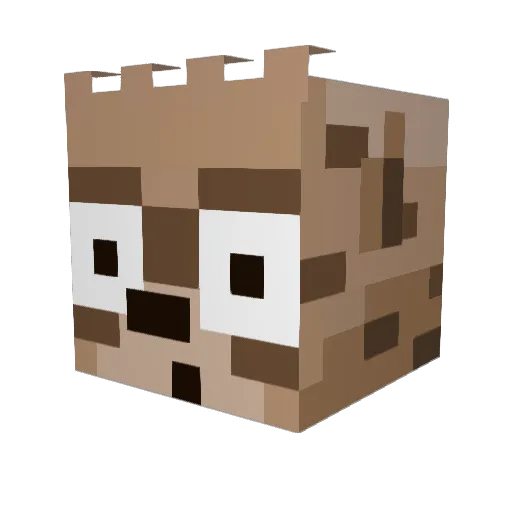 iambugs Minecraft avatar head, 3D render
