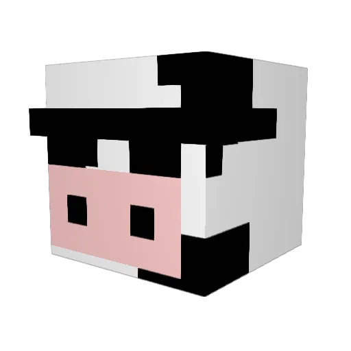 iamcam Minecraft avatar head, 3D render