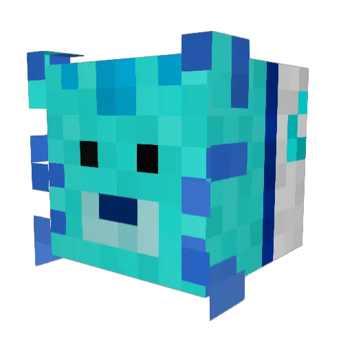 iamcats Minecraft avatar head, 3D render