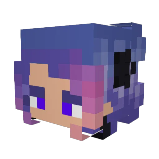 iamchemicals Minecraft avatar head, 3D render