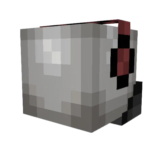 iamcocobot Minecraft avatar head, 3D render