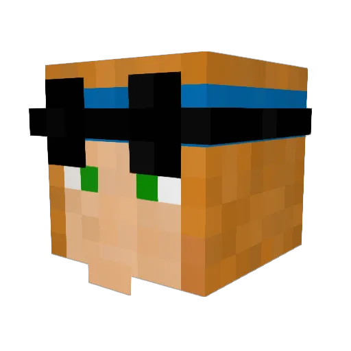 iamdaarii Minecraft avatar head, 3D render