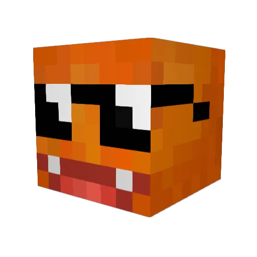 iamfluffytoo Minecraft avatar head, 3D render