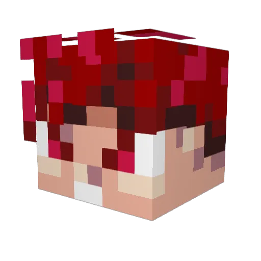iamgodzz Minecraft avatar head, 3D render