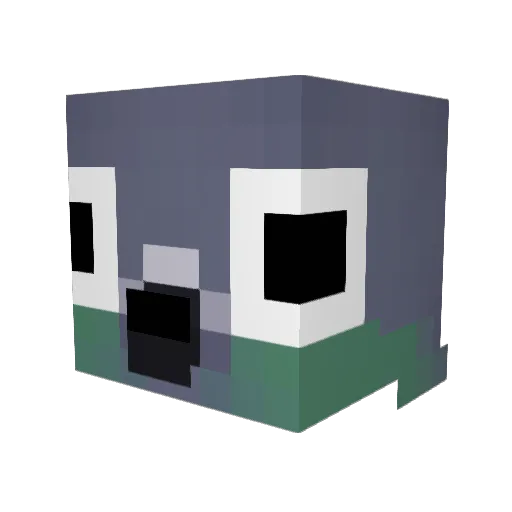 iamgutss Minecraft avatar head, 3D render