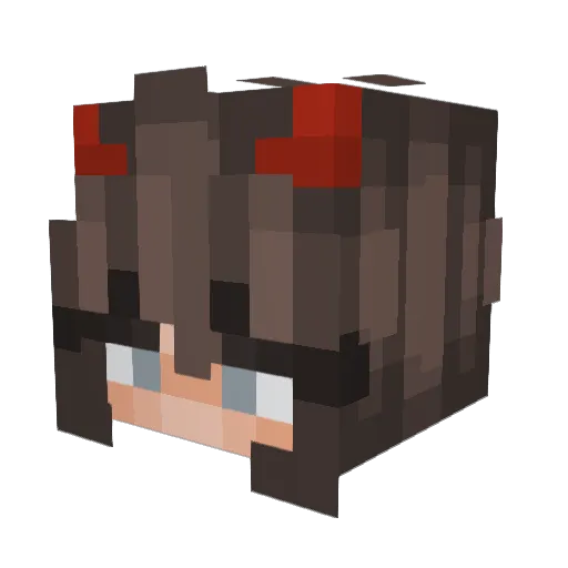 iamkatie_ Minecraft avatar head, 3D render